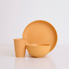 SlowHour-WheatStrawDinnerwareSet-yellowplate-bowl-cup